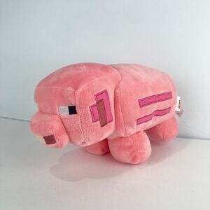 MINECRAFT Pink Pig Plush Toy Mattel By Mojang Studios